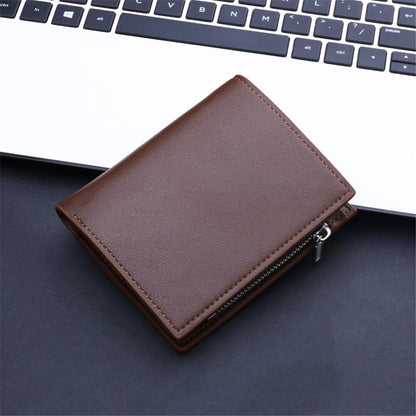 Fashion Casual Short Men Wallet Casual Travel Portable Male Credit Card Holder Coin Purse Lightweight PU Popular Simple Wallets