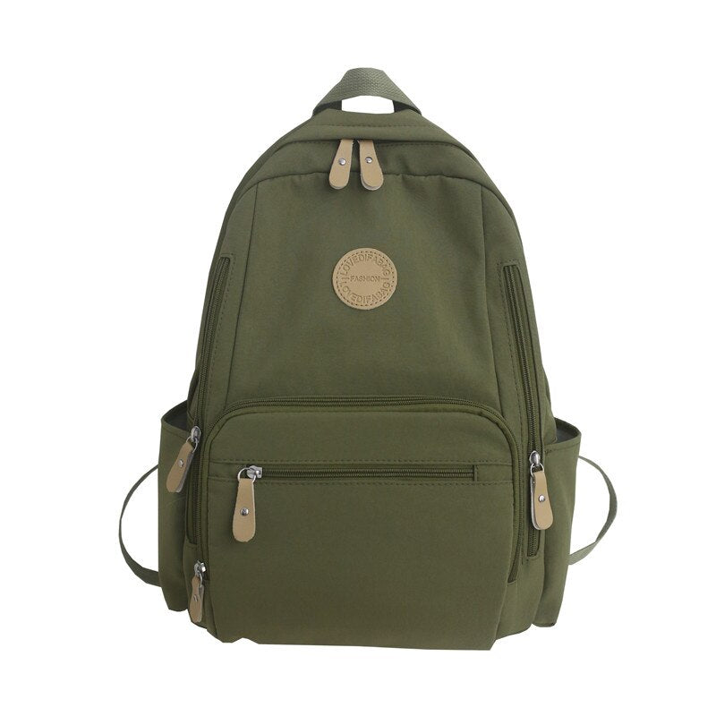 Waterproof Nylon Women&#39;s Backpack Female Travel Bag Backpacks Schoolbag for Teenage Girls Multi-pocket Bookbag Ladies Satchel