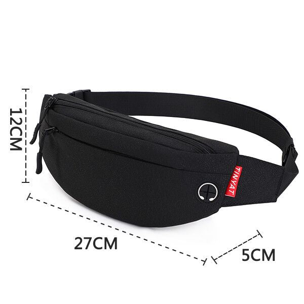 TINYAT Men Waist Bag Pack Purse Casual Large Phone Belt Bag Pouch Women&#39;s Canvas Travel Phone Bag Fanny Banana Bag Hip 4 Pockets