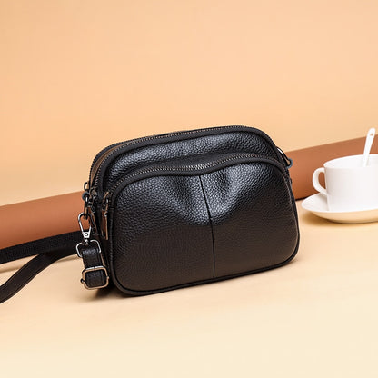 Fashion Solid Color Women&#39;s Bags Casual Women Genuine Leather Shoulder Bags Luxury Designer Ladies Messenger Bag Bolsos De Mujer