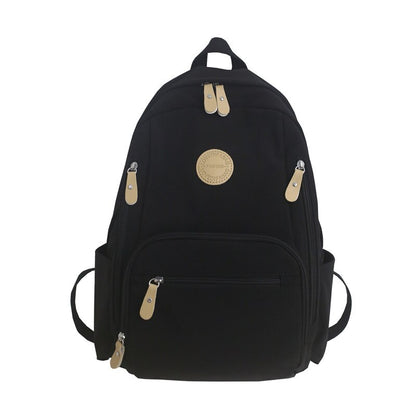 Waterproof Nylon Women&#39;s Backpack Female Travel Bag Backpacks Schoolbag for Teenage Girls Multi-pocket Bookbag Ladies Satchel