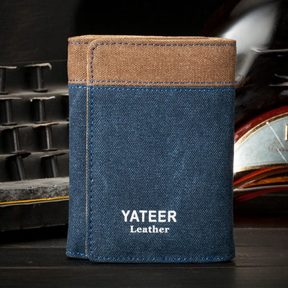 Retro Men&#39;s Wallet Business ID Card Holders Purse Small Leather Card Wallets Short Bifold Wallet for Men Slim Purses Male Wallet