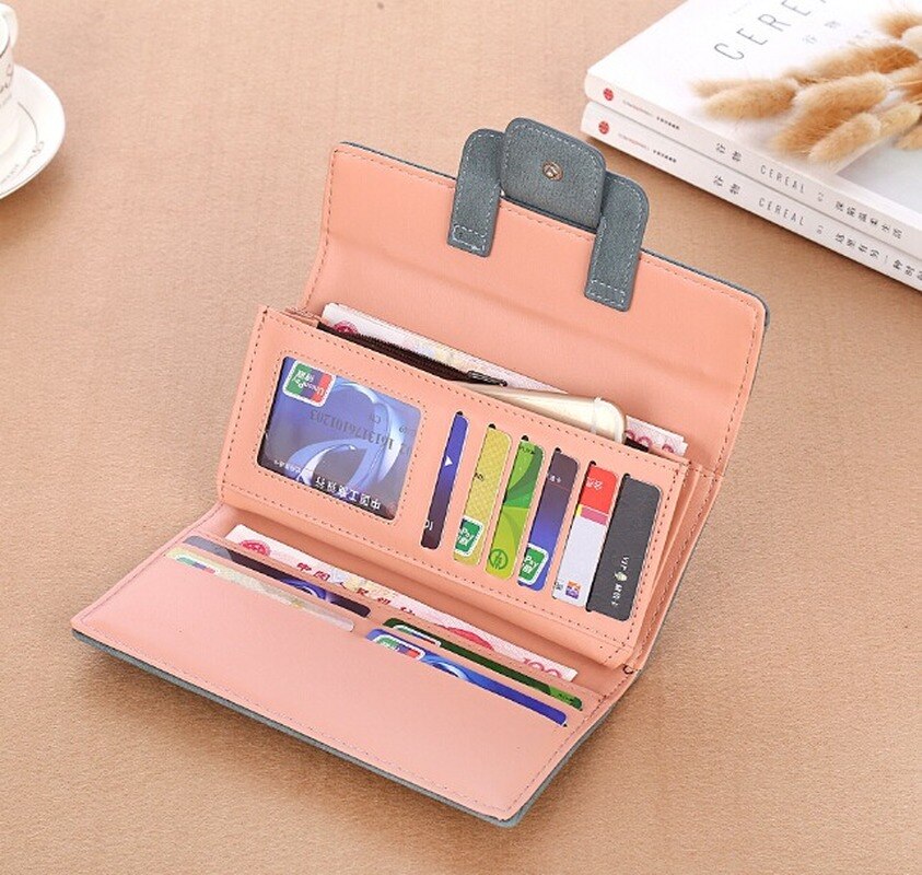 Fashion Wallet Women&#39;s Purse Wallet Card Holder Female Clutch Long Purse Multi-card Bit Luxury Designer Lady Coin Purses