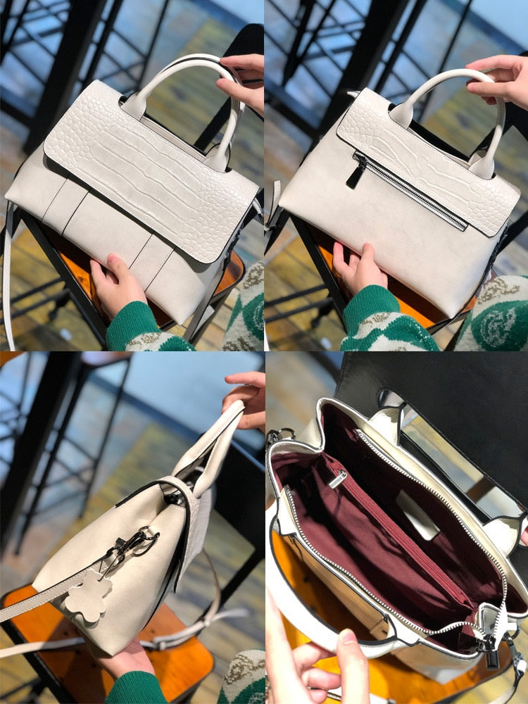 High Quality Women Bags Luxury Handbags Designer Fashion Casual Tote  Genuine Cow Leather Lady Shoulder Bag Crossbody New