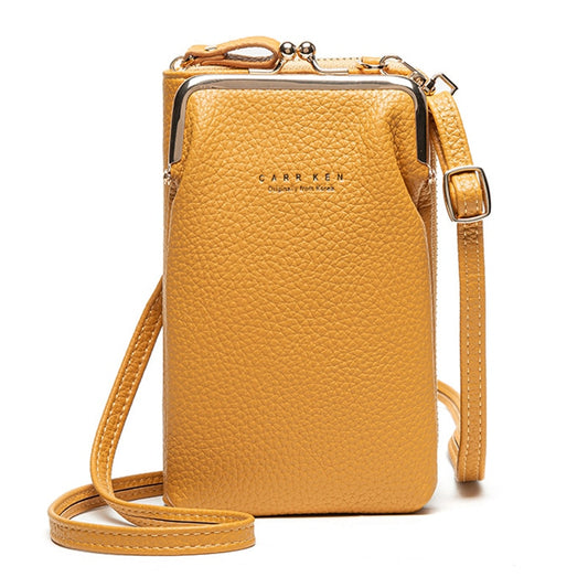 Fashion Small Crossbody Bags Women Mini PU Leather Shoulder Messenger Bag For Girls Yellow Bolsas Ladies Phone Purse Zipper Flap