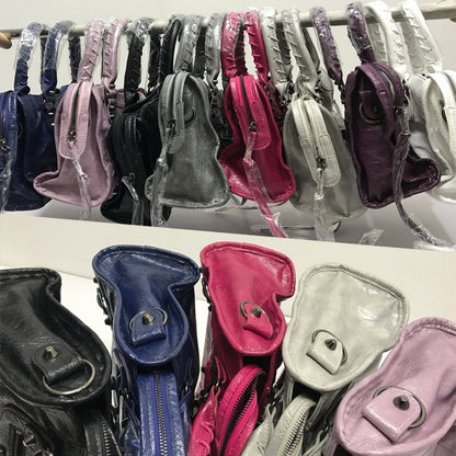 Luxury Handbags Women Bags Designer Soft Tassel Motorcycle Bag Ladies Chic PU Leather Stylish Crossbody  Shoulder Bag