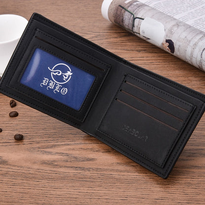 Transverse Men Wallets Vintage Solid Short Coin Purse Multi-Functional Cards Holders Simple Leather Wallet For Men Business
