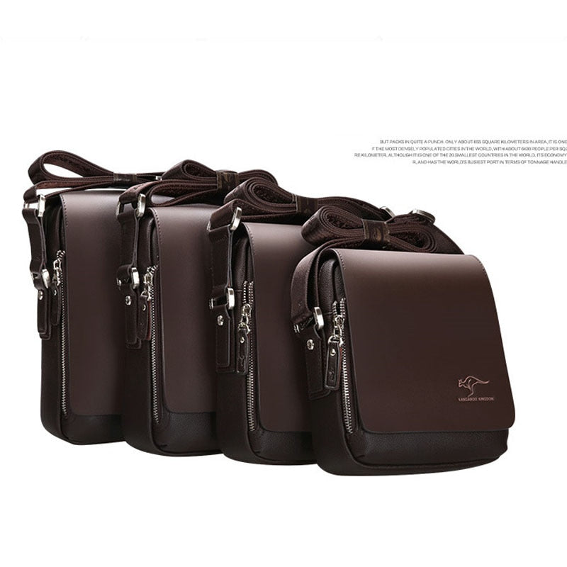 New Arrived Luxury Brand Men&#39;s Messenger Bag Vintage PU Leather Shoulder Bag Handsome Crossbody Handbags Free Shipping