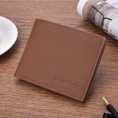 Transverse Men Wallets Vintage Solid Short Coin Purse Multi-Functional Cards Holders Simple Leather Wallet For Men Business