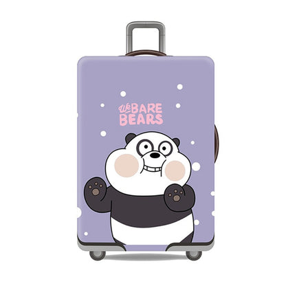 Cute Bear Luggage Cover Travel Suitcase Protector Suit For 18-32 Size Trolley Case Dust Travel Accessories Elasticity Box Sets