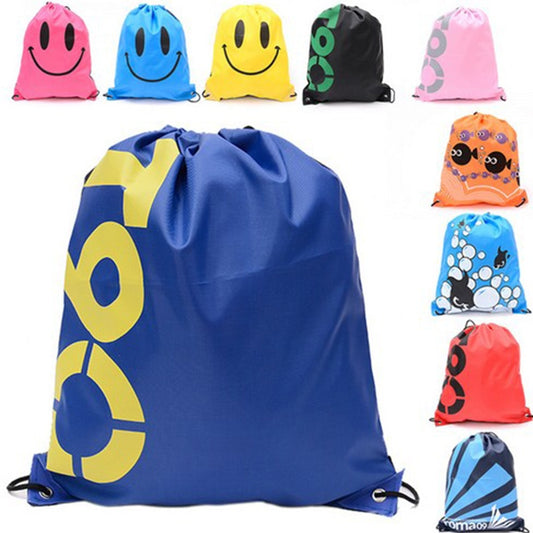 1pc Waterproof Drawstring Backpack Outdoor Travel Organizer Housekeeping Storage Bag  for Clothes Shoes Kids Toy