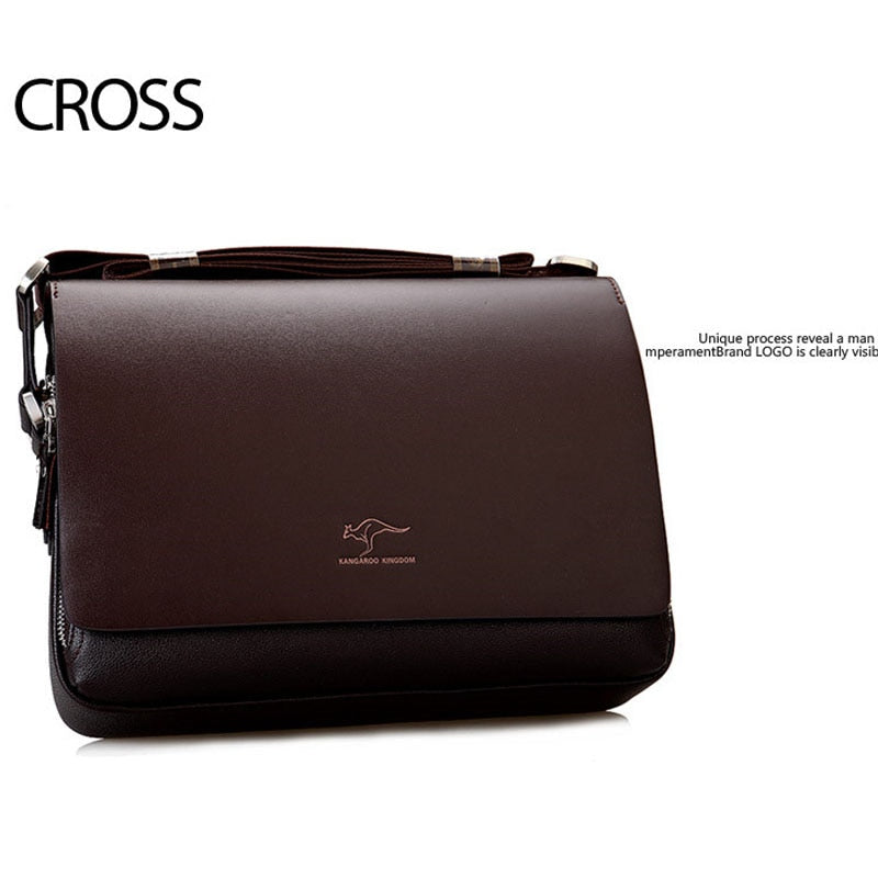 New Arrived Luxury Brand Men&#39;s Messenger Bag Vintage PU Leather Shoulder Bag Handsome Crossbody Handbags Free Shipping