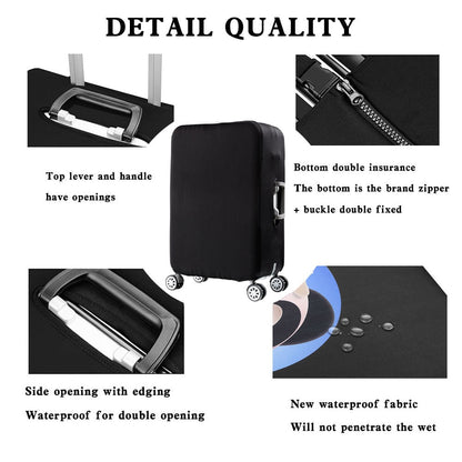 Travel thick elastic protective cover solid color luggage dust cover 9 color optional luggage cover Travel accessories