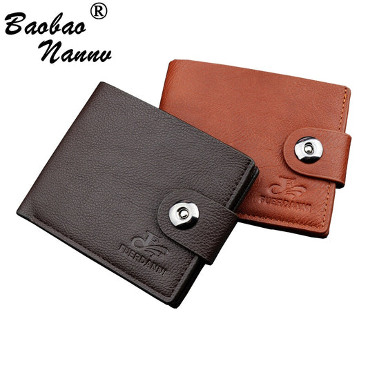 Soft Short Men Wallets 2019 New Casual Male Purses Credit Card Holder Small Clutch Purse Money Bag for Boy Vintage Men&#39;s Wallet