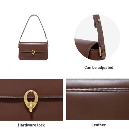 LA FESTIN Designer Women Fashion Brand One-shoulder Messenger New Trendy All-match Simple Underarm Square Bags Leather