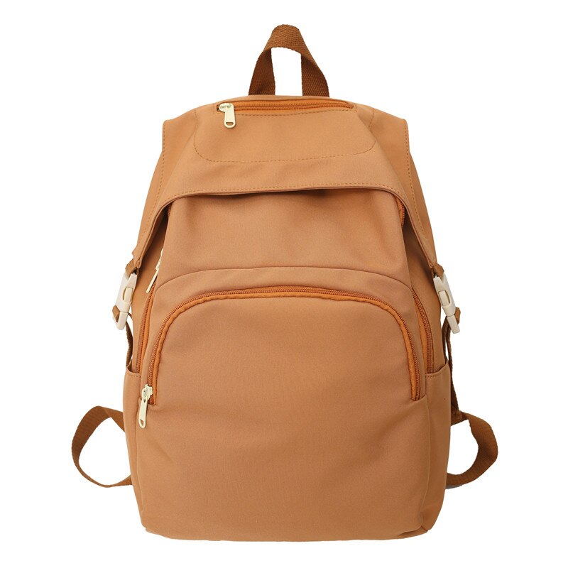 New Fashion Waterproof College Large-capacity Backpack Women Female Travel Solid Color Backpacks Teenage Girl School Bag Mochila
