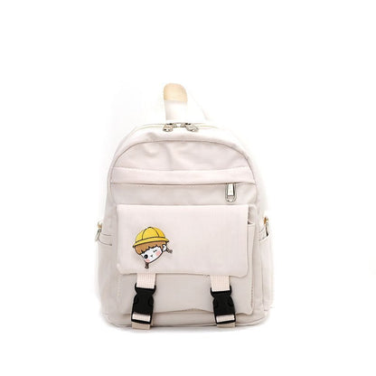 Kitten Women Backpack Fish Shoulders Bags Cute Women Black Bags Canvas Mini School Bags Multilayer Space Travel Bag New
