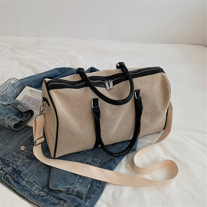 Women&#39;s Waterproo Hand Messenger Travel Bag Large Capacity Exercise Bag Storage for Hand Luggage Yoga and Gym Ideal for Weekends