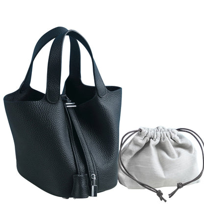 100% Genuine Leather Women Luxury Brand Handbags,Luxury Handbags Women Bags Designer Tote Bag Classical Soft Leather Bucket Bag