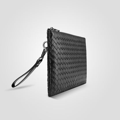 YILINSA 100% Sheepskin Genuine Leather Clutch Bag Men Wallet With Hand Strap Fashion Designer Soft Large Capacity Luxury Purse