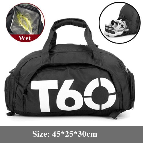Dry Water Wet Separation Men Fitness Bag Waterproof Gym Sport Women Bag Outdoor Fitness Portable Ultralight Yoga Sports Bag