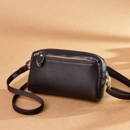 Genuine Leather Real Fashion Women Bag High Quality Shoulder Bag Small Women&#39;s Cross Body Messenger Bag Crossbody Purse