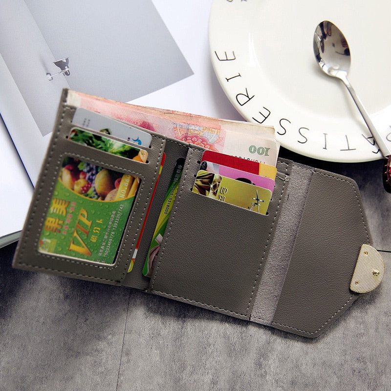 Women Wallets Small Fashion Brand Leather Purse Women Ladies Card Bag For Women Clutch Women Female Purse Money Clip Wallet