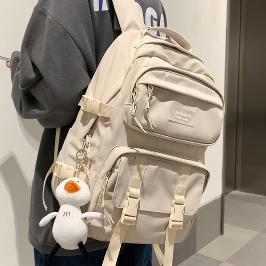 JOYPESSIE Fashion Men Backpack Waterproof Nylon Rucksack for Teenager Schoolbag Kawaii Women Bag Lovers Travel Shoulder Mochila