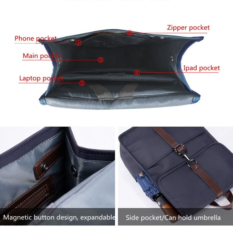 Men Fashion Backpack High Quality Waterproof Nylon School Bookbag Solid Casual Laptop Computer Backpack Simple Travelling Bag