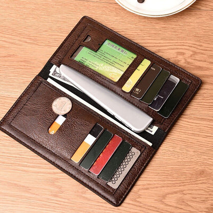 New Fashion Men Long Money Bag Multifunctional Wallets Business Brand Card Holder Coin Purse Men Money Purse