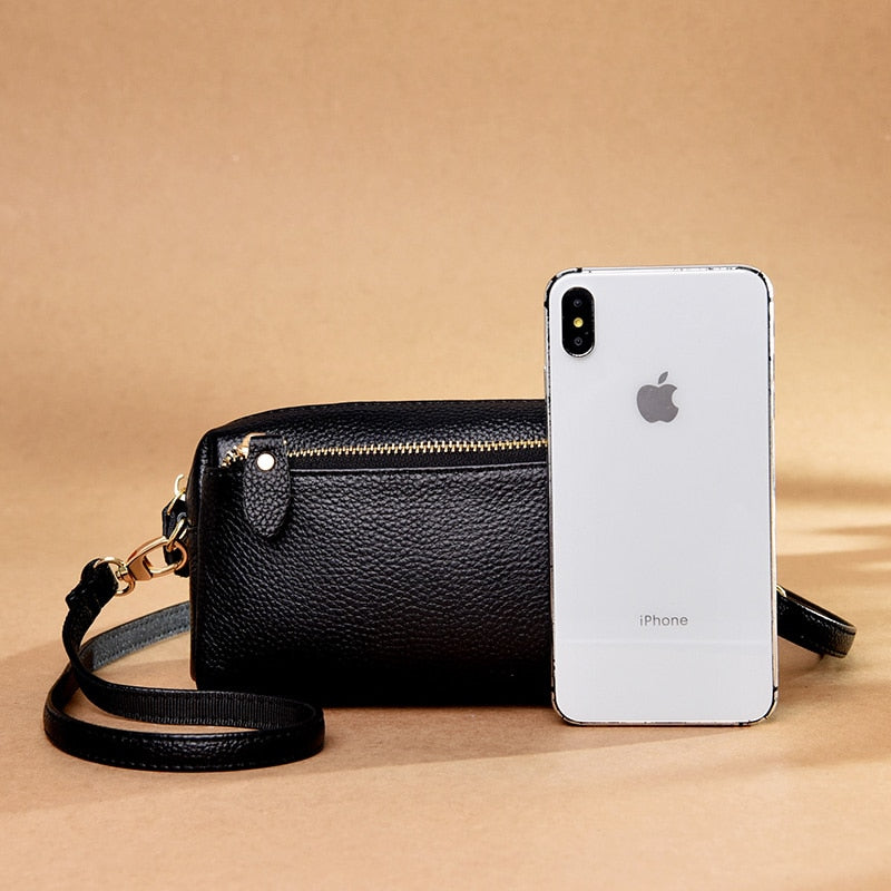 Genuine Leather Real Fashion Women Bag High Quality Shoulder Bag Small Women&#39;s Cross Body Messenger Bag Crossbody Purse