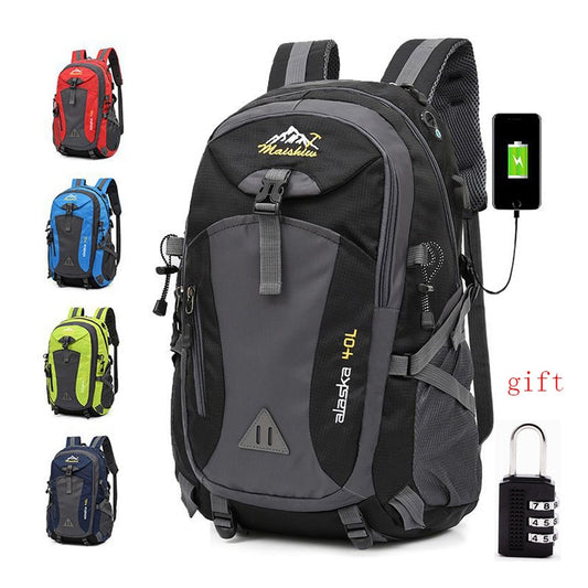 Anti-theft Mountaineering Waterproof Backpack Men Riding Sport Bags Outdoor Camping Travel Backpacks Climbing Hiking Bag For Men