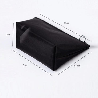 1PC Black Women Men Necessary Cosmetic Bag Transparent Travel Organizer Fashion Small Large Black Toiletry Bags Makeup Pouch