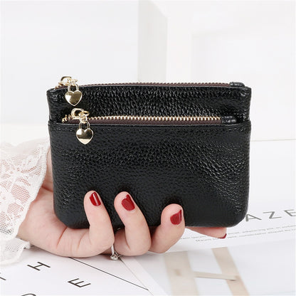 New Leather Coin Purse Women Mini Change Purses Kids Coin Pocket Wallets Key Chain Holder Zipper Pouch Card Holder Wallet