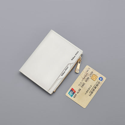 WilliamPOLO Women&#39;s Wallet Genuine Leather Luxury Design Purse Fashion Short Money Bag Ladies Card Holder Female Wallets