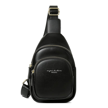 Fashion Chest &amp; Waist Packs For Women Pu Leather Street Shoulder Bags High Quality Crossbody Bags Female Hip Hop Purses