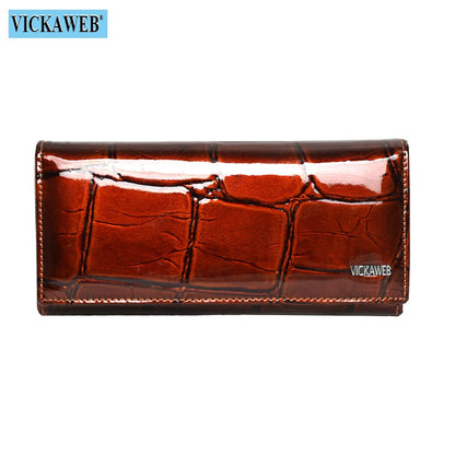 Free Gift Genuine Leather Women Wallet Magnetic Hasp Female Long Purse Ladies Coin Purses Fashion Wallets Women&#39;s Money Walet