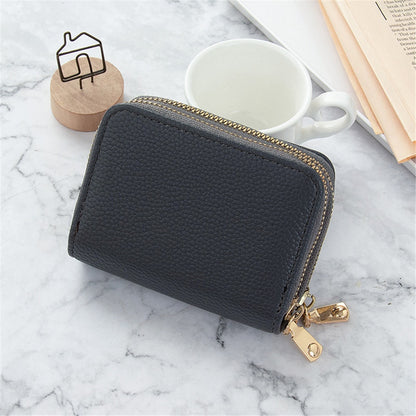 Women Men Wallets Zipper Mini Coin Purse PU Leather Lady Card Holder Men Card Case Multifunctional Leather Casual Purse