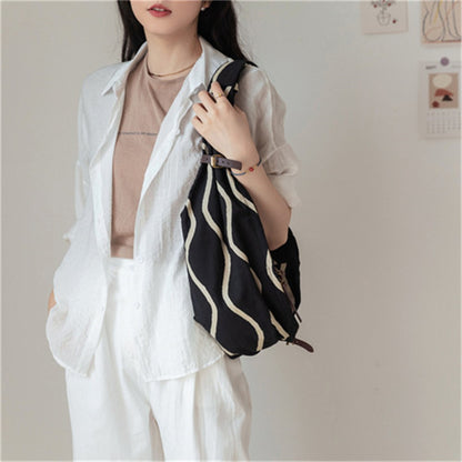 Spring New Ladies Shoulder Bag High-quality Canvas Women Crossbody Bags Panelled Designer Women Travel Bags Bolsos De Mujer