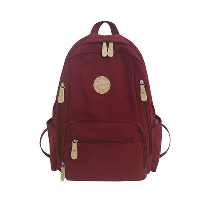 Waterproof Nylon Women&#39;s Backpack Female Travel Bag Backpacks Schoolbag for Teenage Girls Multi-pocket Bookbag Ladies Satchel