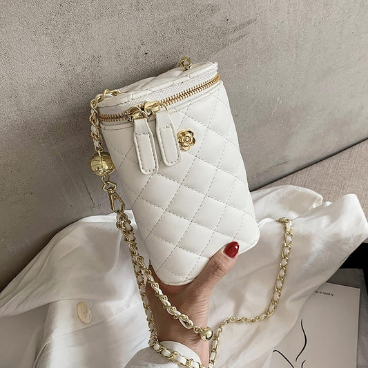 с доставкой Luxury Quilted PU Leather Crossbody Bags Women Cute Shoulder Tote Female Lady Elegant Branded Chain Purses