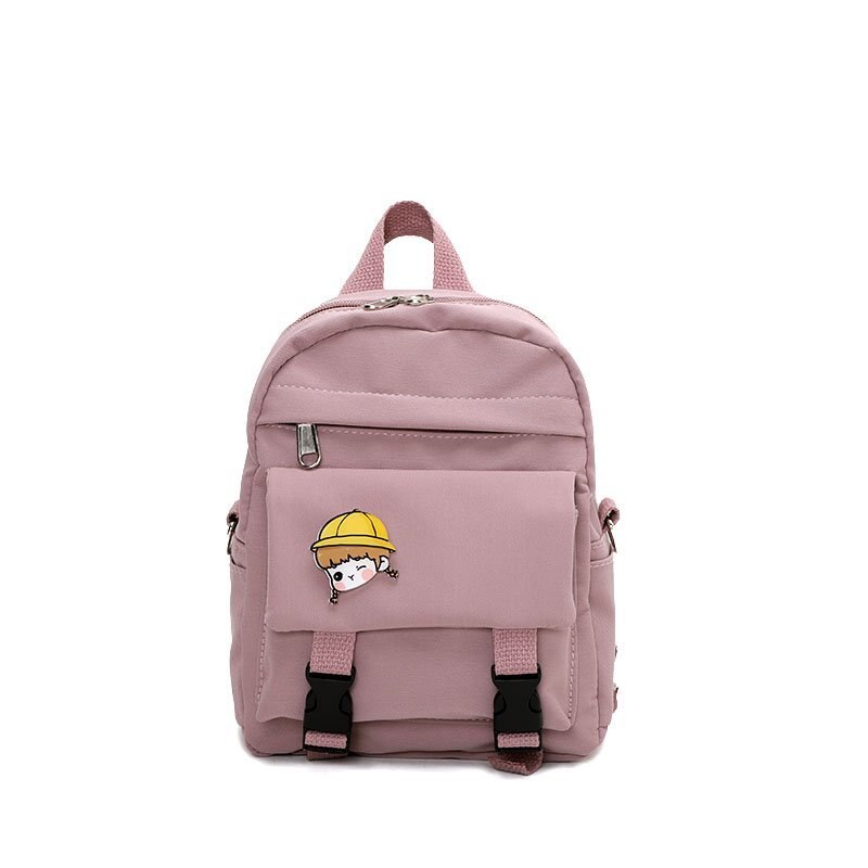 Kitten Women Backpack Fish Shoulders Bags Cute Women Black Bags Canvas Mini School Bags Multilayer Space Travel Bag New