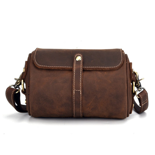 Newsbirds Women Genuine Leather Shoulder Bag Round Shape Soft Crossbody Bag For Phone Wallets Personality messenger bag lady