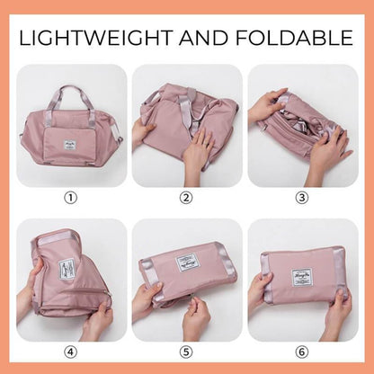 Large Capacity Foldable Travel Bags Waterproof Luggage Tote Handbag Travel Duffle Bag Gym Yoga Storage Shoulder Bag Unisex