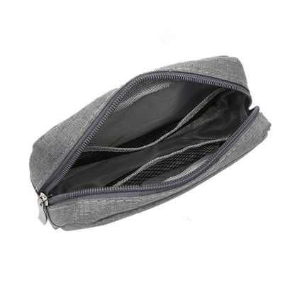 PURDORED 1pc Portable Waterproof USB Cable Earphone Storage Bag Digital Accessories Organizer Bag Unisex Makeup Bag Travel Pouch