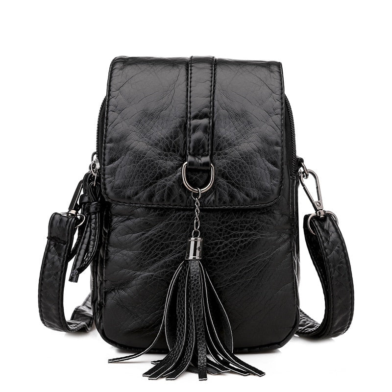 Fashion mini women&#39;s designer small shoulder messenger bag pu leather wallet lady phone bag female flip phone bag