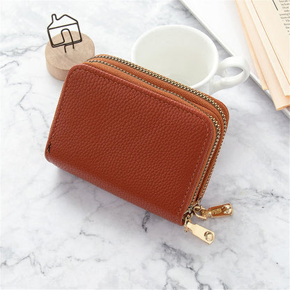 Women Men Wallets Zipper Mini Coin Purse PU Leather Lady Card Holder Men Card Case Multifunctional Leather Casual Purse