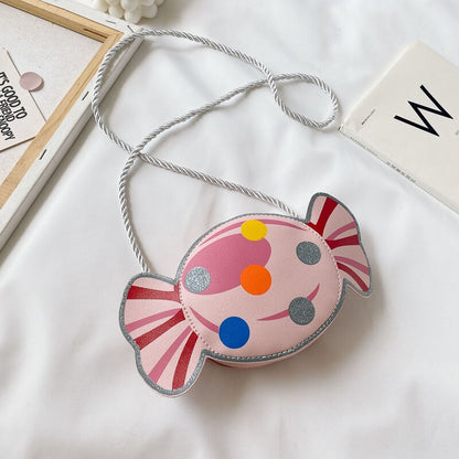 Lovely Children&#39;s PU Leather Red Messenger Bag Cute Girls Cartoon Shoulder Bags Princess Accessories Mini Coin Purse Handbags