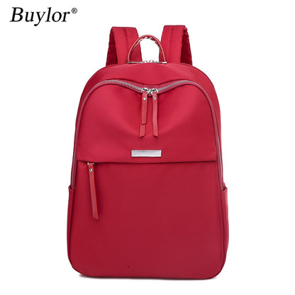 Buylor Oxford Women Backpack Fashion Simple Computer Bag Girls Shoulder School Bag Female Large Capacity Travel Backpack