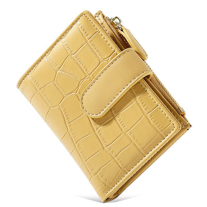 Fashion Stone Pattern Small Wallets PU Leather Coin Pures Ladies Popular Card Holder Mini New Design Standard Purses For Women